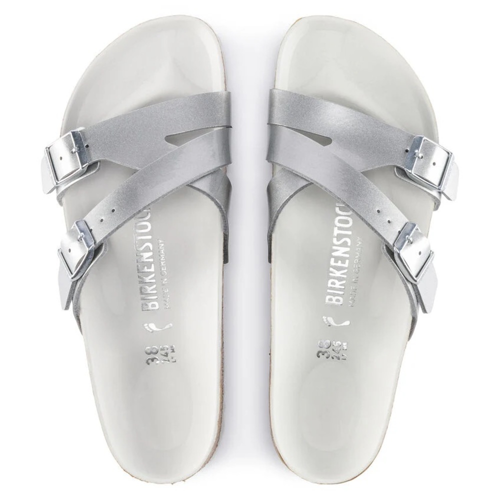 BIRKENSTOCK Metallic Silver Yao Sandals